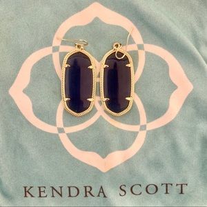Kendra Scott | Elle Gold Navy Cat’s Eye Earrings